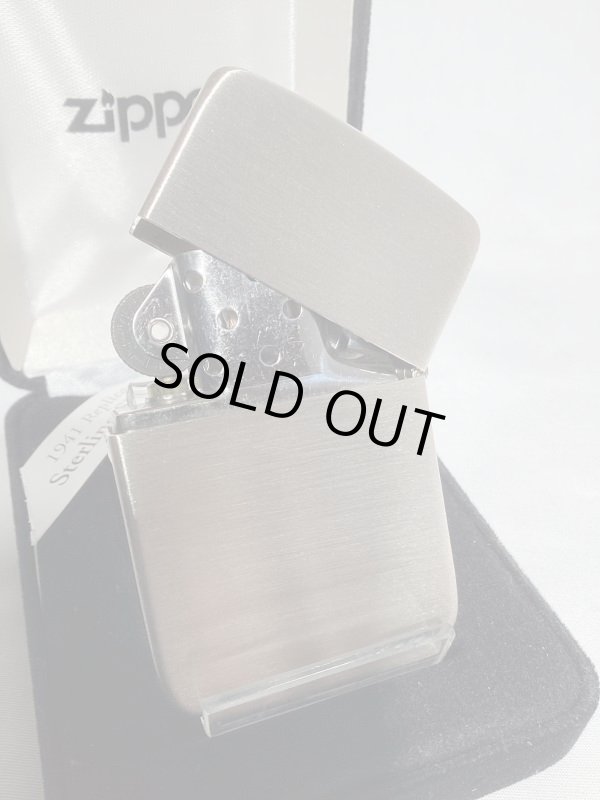 画像3: No.24 1941レプリカ BRUSHED STARING SILVER ZIPPO ブラッシュ スターリングシルバー プレーン z-5919