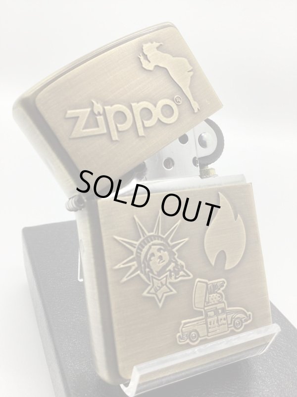 画像2: No.200 推奨品ZIPPO BRASS ANTIQUE ブラスアンティーク METAL PLATE メタルプレート z-5936