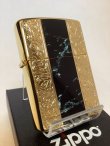 画像1: No.200G 推奨品ZIPPO GOLD&MARBLE BLACK ゴールド&マーブルブラック z-5965 