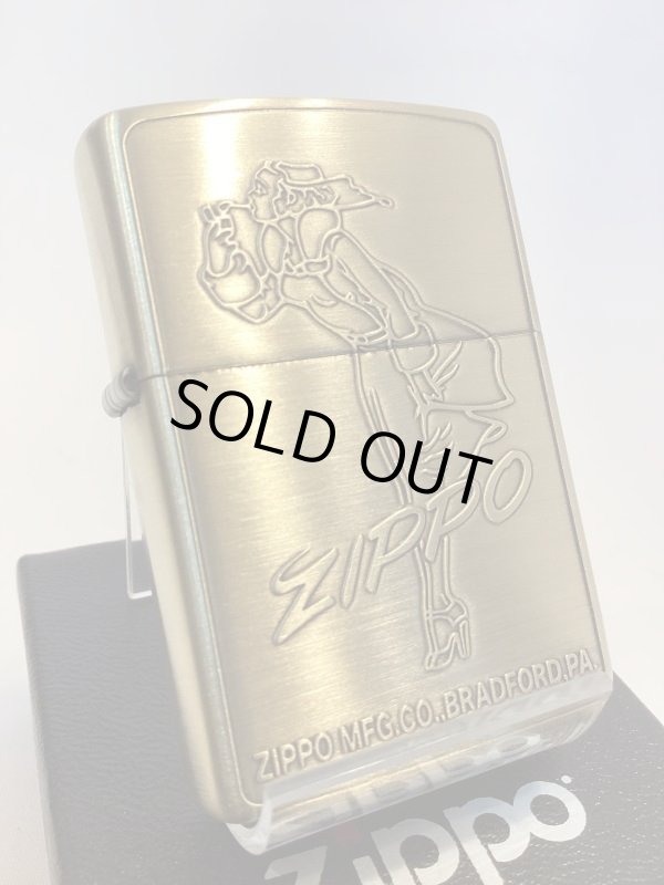 画像1: No.200 WINDY ZIPPO ウィンディ ANTIQUE BRASS アンティークブラス z-5976