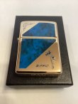 画像5: No.200 WINDY ZIPPO ウィンディ GOLD&BLUE ENPTY ゴールド&ブルーエポキシ z-5974