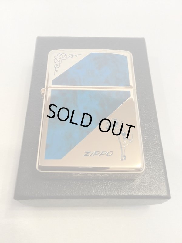 画像5: No.200 WINDY ZIPPO ウィンディ GOLD&BLUE ENPTY ゴールド&ブルーエポキシ z-5974