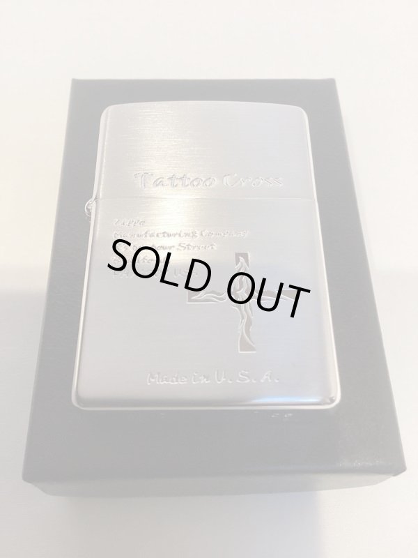 画像5: No.200 ヴィンテージZIPPO 2005年製 SILVER SATIN シルバーサテン TATTOW CROSS タトゥークロス z-5984