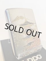 画像: No.200 推奨品ZIPPO BRUSHED CHROME SATIN ブラッシュクロームサテン 電鋳板 五重の塔 z-5989