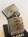 画像2: No.200 推奨品ZIPPO BRUSHED CHROME SATIN ブラッシュクロームサテン 電鋳板 五重の塔 z-5989