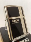 画像1: No.200 推奨品ZIPPO BLACK&SILVER ブラック&シルバー ELEGANCE エレガンス z-6021