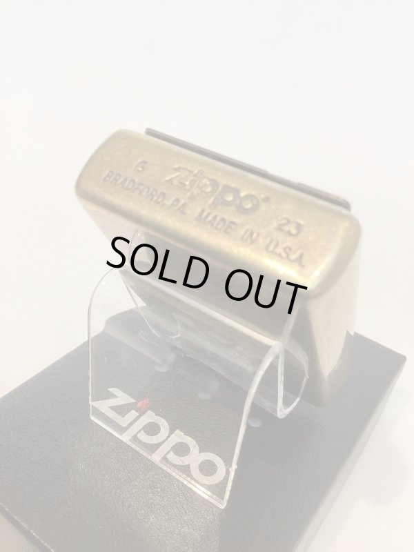 画像4: No.200 推奨品ZIPPO ANTIQUE BRASS アンティークブラス 可動式 ファイヤーメタル付き z-6022