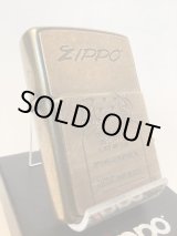 画像: No.200 推奨品ZIPPO ANTIQUE BRASS アンティークブラス 可動式 ファイヤーメタル付き z-6022