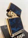 画像3: No.200G 推奨日ZIPPO GOLD&MARBLE BLUE ゴールド&マーブルブルー z-6025