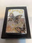 画像5: No.200 推奨品ZIPPO BRUSHED CHROME ブラッシュクローム 電鋳板プレート 蝶 z-6027