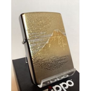 画像: No.200 推奨品ZIPPO BRUSHED CHROME ブラッシュクローム 電鋳板プレート 富士山 z-6034