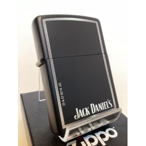 画像: No.218 JACK DANIEL'S ZIPPO ジャックダニエル BLACK MATTE ブラックマット z-6037