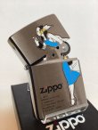 画像2: No.200 BRUSHED CHROME ZIPPO ブラッシュクローム WINDY BLUE ウィンディ ブルー z-6040