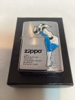 画像5: No.200 BRUSHED CHROME ZIPPO ブラッシュクローム WINDY BLUE ウィンディ ブルー z-6040