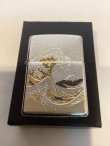 画像5: No.200 推奨品ZIPPO BRUSHED CHROME ブラッシュクローム 電鋳板プレート 波富士 z-6044