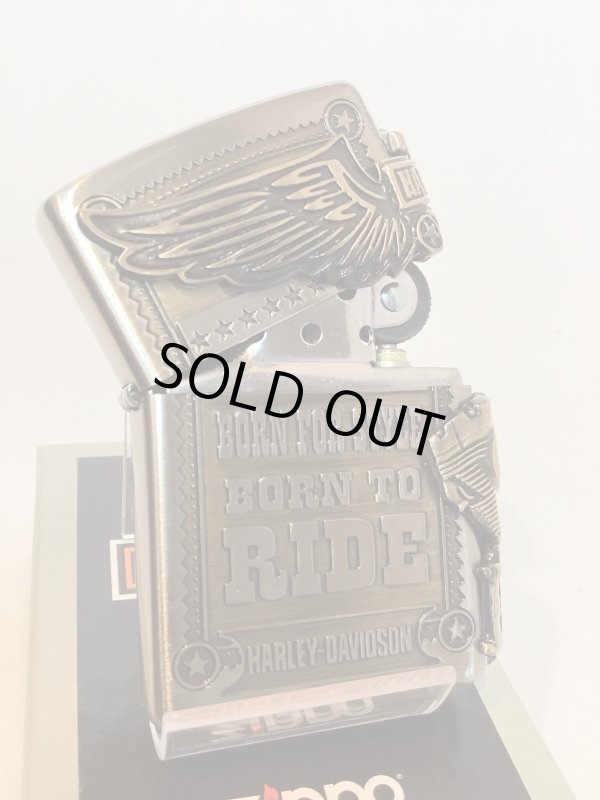 画像2: No.200 HARLEY DAVIDSON ZIPPO ハーレー・ダビッドソン ANTIQUE BRASS アンティークブラス サイドメタル z-6046