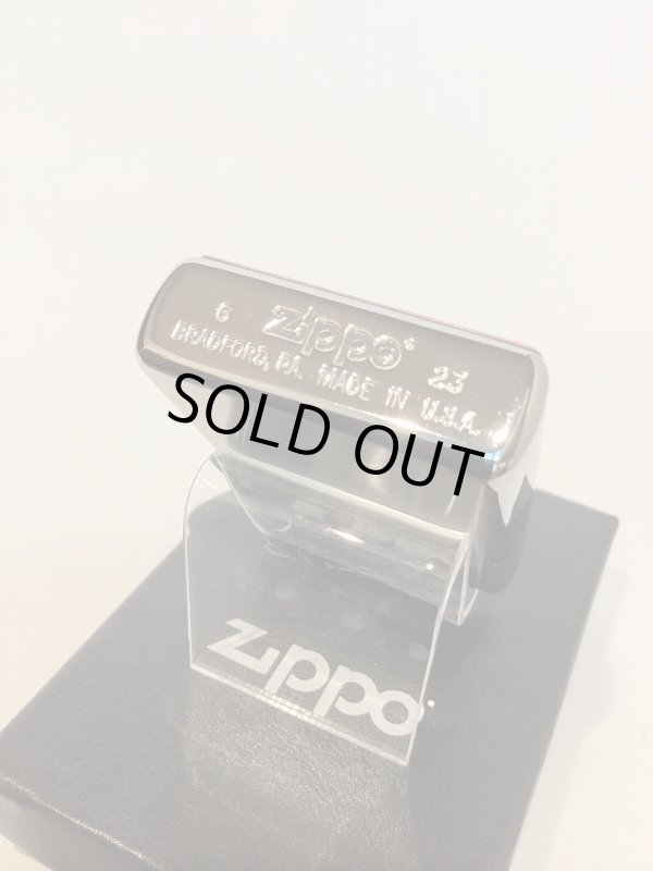 画像4: No.200 推奨品ZIPPO BRUSHED CHROME ブラッシュクローム 電鋳板プレート 波富士 z-6044