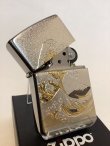 画像2: No.200 推奨品ZIPPO BRUSHED CHROME ブラッシュクローム 電鋳板プレート 波富士 z-6044