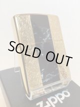 画像: No.200G 推奨品ZIPPO GOLD&MARBLE BLACK ゴールド&マーブルブラック z-6055