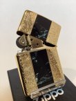 画像3: No.200G 推奨品ZIPPO GOLD&MARBLE BLACK ゴールド&マーブルブラック z-6055