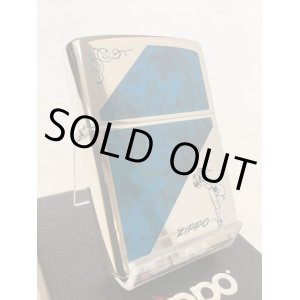 画像: No.200 WINDY ZIPPO ウィンディ  SILVER&BLUE EPOXY シルバー&ブルーエポキシ z-6060