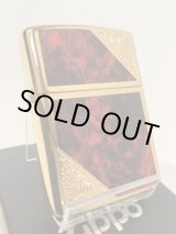 画像: No.162 ARMOR ZIPPO GOLD&MARBLE RED アーマー ゴールド&マーブルレッド z-6088