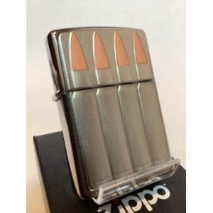 画像: No.200 推奨品ZIPPO BRUSHED CHROME ブラッシュクローム BULLET PLATE ビュレット 銃弾プレート z-6123