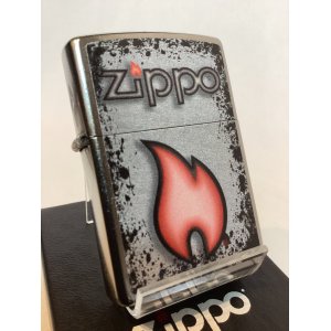 画像: No.207 推奨品ZIPPO STREET CHROME ストリートクローム FLAME フレーム(炎) z-6122