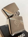 画像2: No.200 推奨品ZIPPO SILVER SPIN シルバースピン TATTOO HEART タトゥーハート z-6129