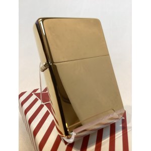 画像: No.270CC 推奨品ZIPPO 2009年製 FLAT TOP フラットトップ SOLID BRASS MIRROR ソリッドブラスミラー プレーン z-6133