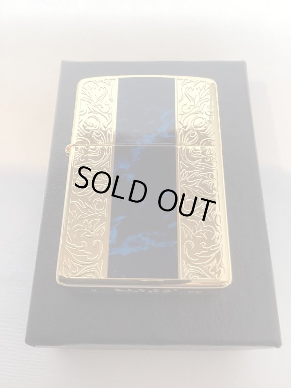 画像5: No.200G 推奨品ZIPPO GOLD&MARBLE BLUE ゴールド&マーブルブルー z-6135