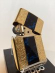 画像3: No.200G 推奨品ZIPPO GOLD&MARBLE BLUE ゴールド&マーブルブルー z-6135