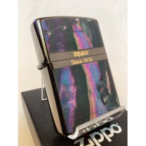 画像: No.200 推奨品ZIPPO BLACK MIRROR ブラックミラー 天然シェル z-6160