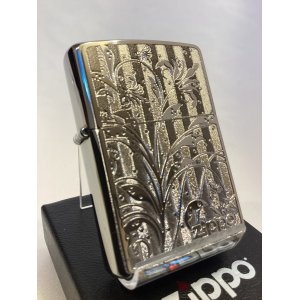 画像: No.200 推奨品ZIPPO ARABESQUE アラベスク SILVER METAL PLATE シルバーメタルプレート z-6190