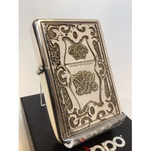 画像: No.230 USED ZIPPO 1989年製 FLAT TOP フラットトップ ART DECO アールデコ z-6195