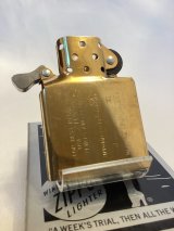 画像: ZIPPOインサイドユニット ゴールド 1995年10月製 z-6207