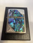 画像5: No.200 推奨品ZIPPO BRUSHED CHROME ブラッシュクローム 天然シェル シルバープレート貼り z-6210