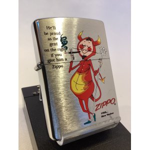 画像: No.200 ヴィンテージZIPPO 1997年製 OLD DESIGN オールドデザイン たばこを吸うおじさん z-6211