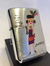 画像: No.200 ヴィンテージZIPPO 1995年製 OLD DESIGN オールドデザイン たばこを吸うレディ z-6212