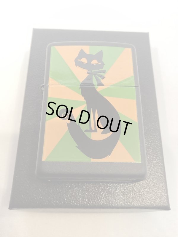 画像5: No.218 ペット&アニマルZIPPO BLACK MATTE ブラックマット STANDING CAT スタンディング キャット z-6217