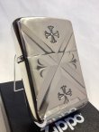 画像1: No.162 アーマータイプ ARMOR ZIPPO SILVER IBUSHI アーマーシルバーイブシ BIG CROSS ビッグクロス z-6250