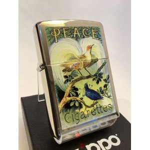 画像: No.200 たばこ柄 PEACE ZIPPO ピース初代パッケージデザイン HISTORY OF JT PRINTING BUSINESS z-6254