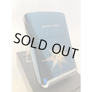 画像: No.200 コレクションアイテムシリーズZIPPO BLUE TITANIUM ブルーチタン SPIRAL HEART スパイアルハート シリアルナンバー z-6262