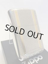 画像: No.200 ヴィンテージZIPPO 2003年製 ARGYLE CHECK アーガイル・チェック GOLD LINE ゴールドライン z-6280