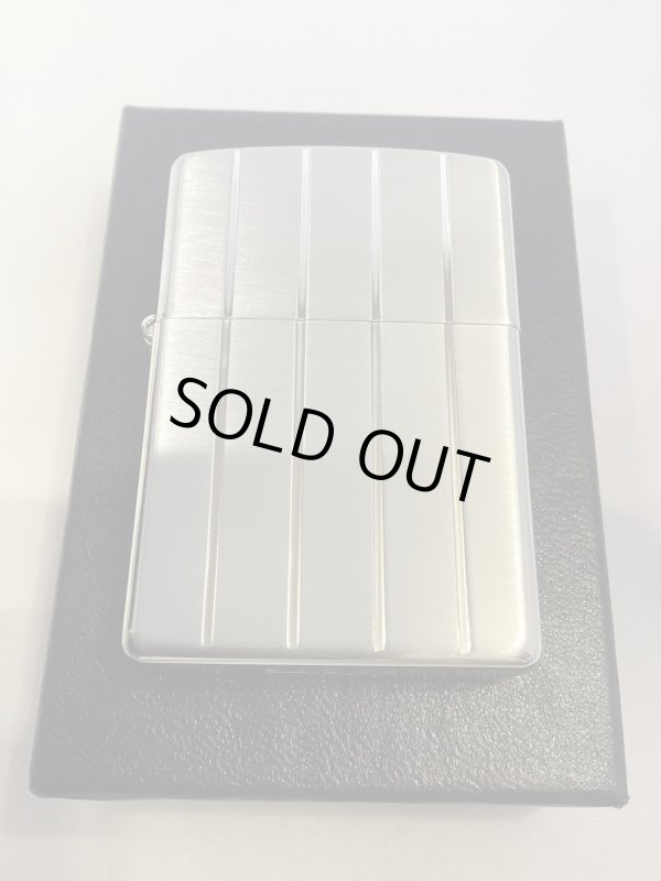画像5: No.200 ヴィンテージZIPPO 2005年製 SILVER SATIN シルバーサテン VERTICL LINE バーチカルライン z-6283