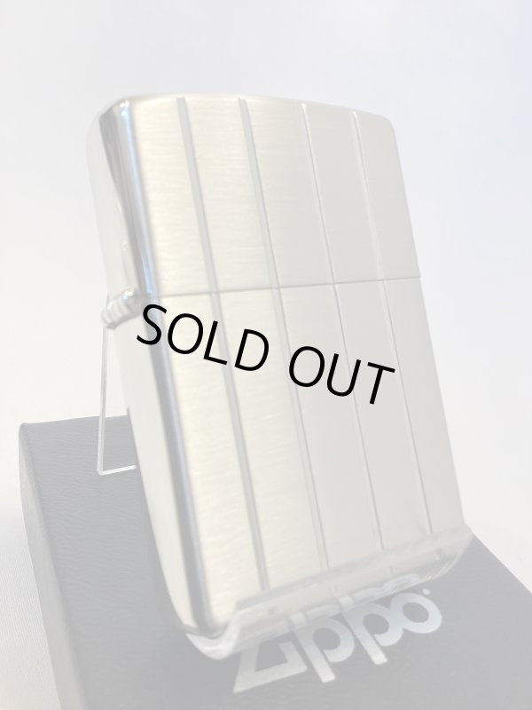 画像1: No.200 ヴィンテージZIPPO 2005年製 SILVER SATIN シルバーサテン VERTICL LINE バーチカルライン z-6283