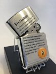 画像2: No.200 ヴィンテージZIPPO 2005年製 BRUSHED CHROME ブラッシュクローム BILLIARDE ビリヤード ナインボール付き z-6282