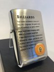 画像1: No.200 ヴィンテージZIPPO 2005年製 BRUSHED CHROME ブラッシュクローム BILLIARDE ビリヤード ナインボール付き z-6282