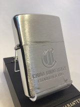 画像: No.200 USED ZIPPO 1994年製 BRUSHED CHROME ブラッシュクローム 中央大学 z-6314