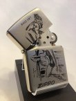 画像2: No.200 ヴィンテージZIPPO 1992年製 SILVER SATIN シルバーサテン NOSE ART ノーズアート z-6317